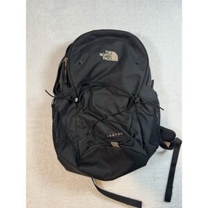 The North Face Jester Black Back Pack With Rose Gold Accents EUC